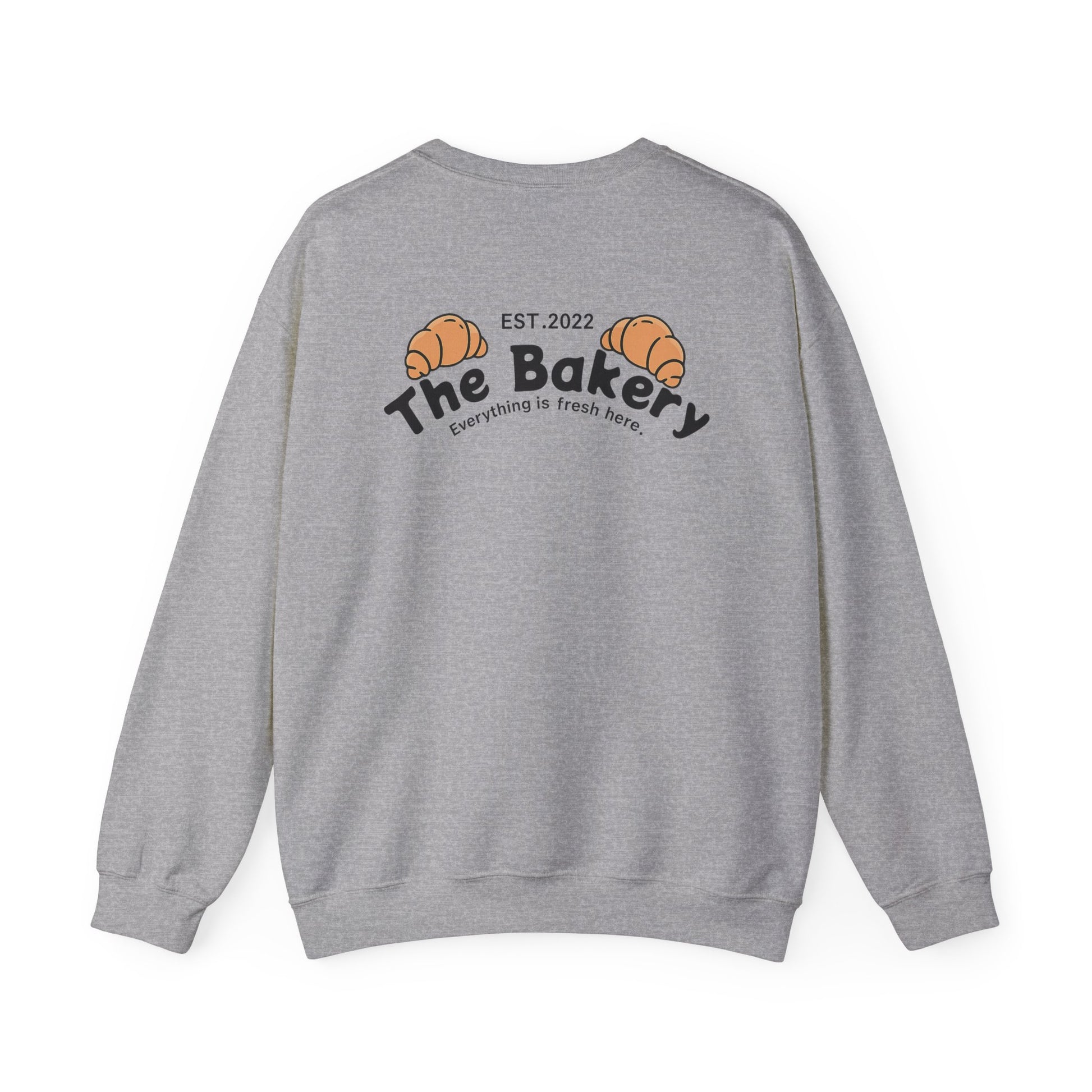 The Classic Croissant Crewneck – Heather Grey