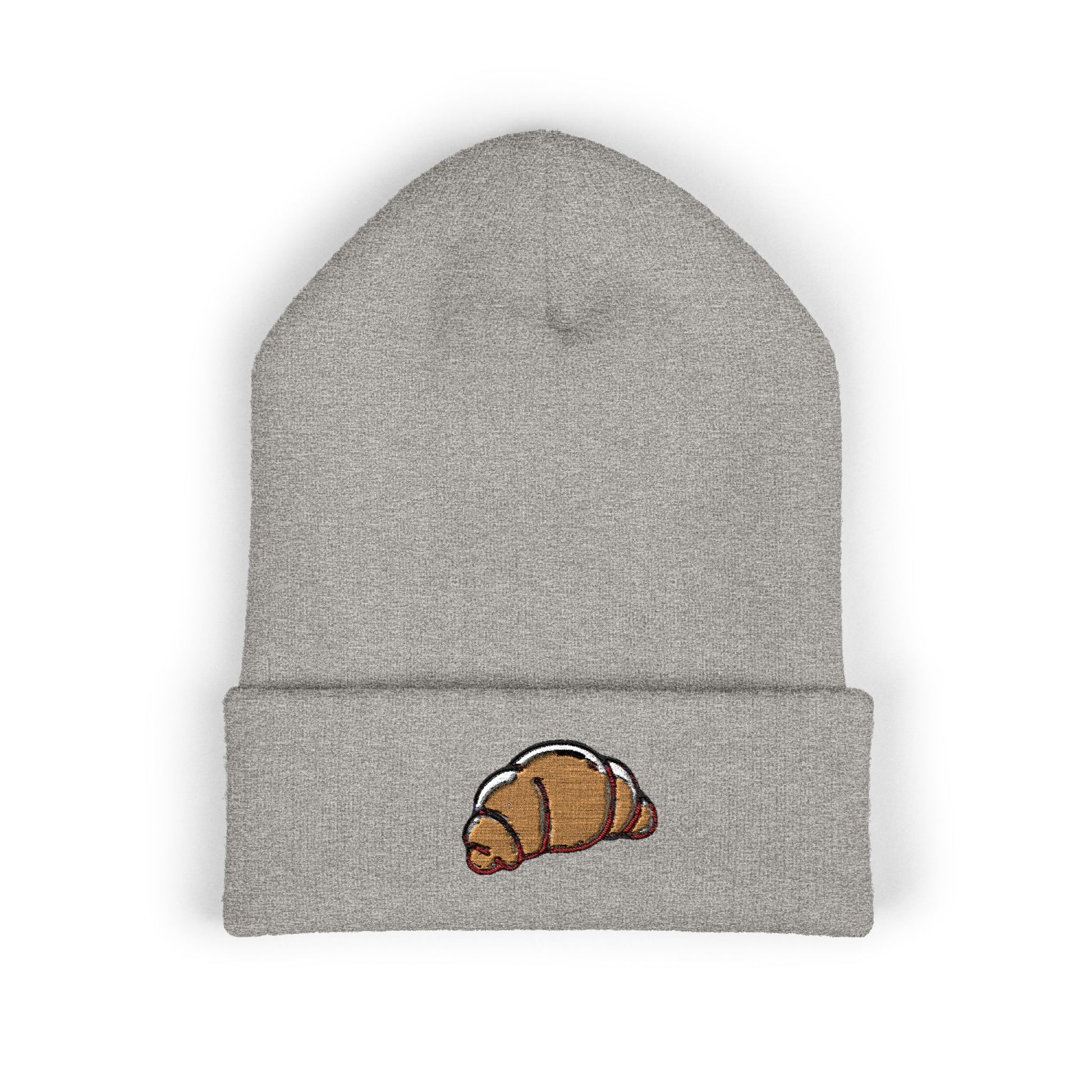 Classic Croissant Beanie – Heather Grey
