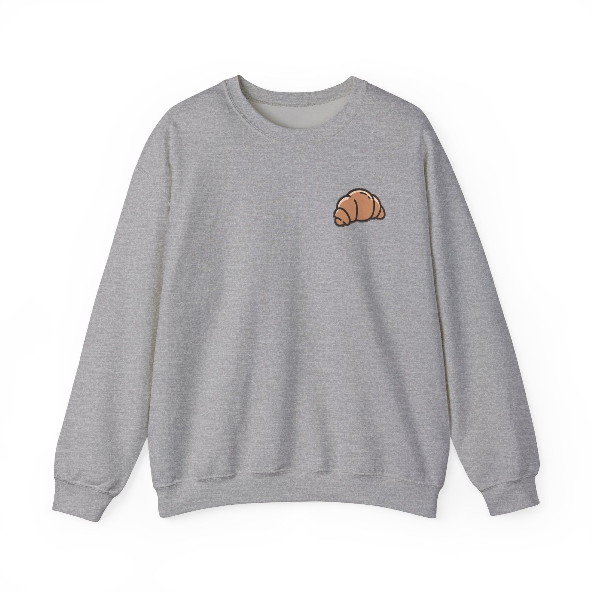 The Classic Croissant Crewneck – Heather Grey