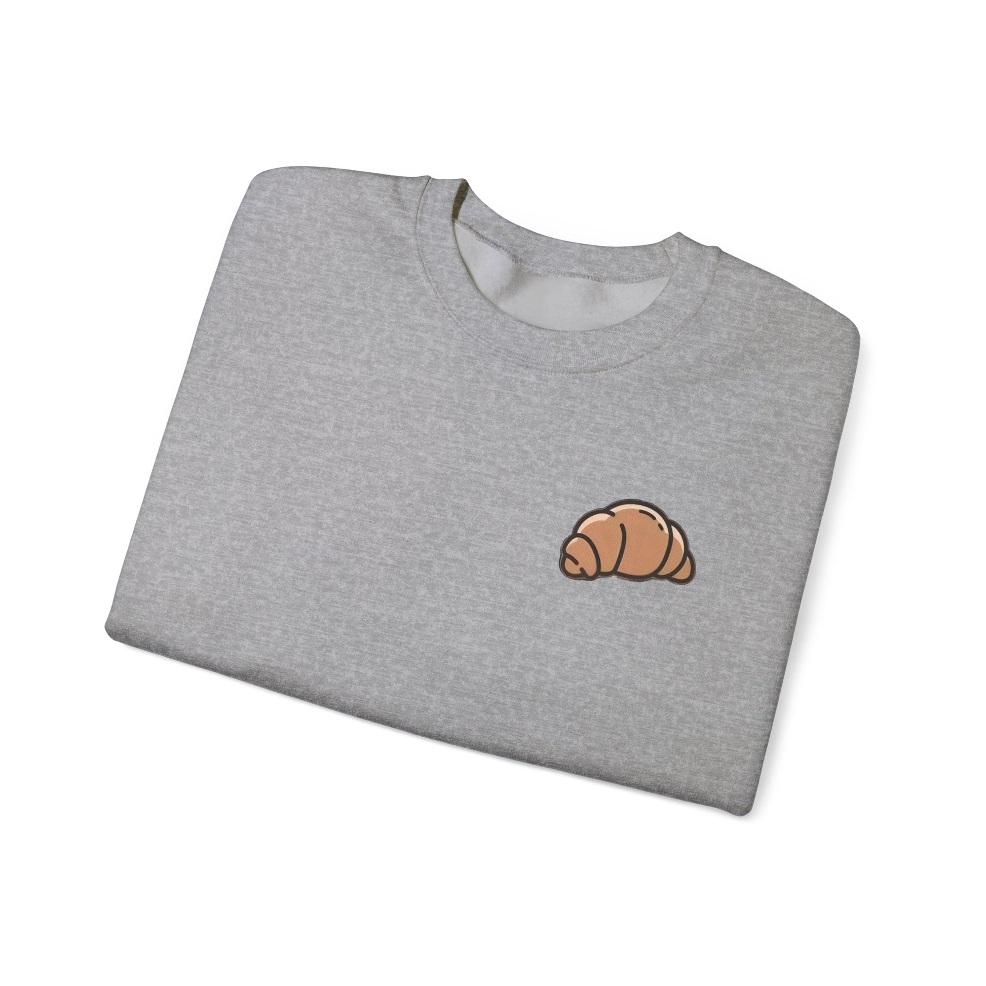 The Classic Croissant Crewneck – Heather Grey