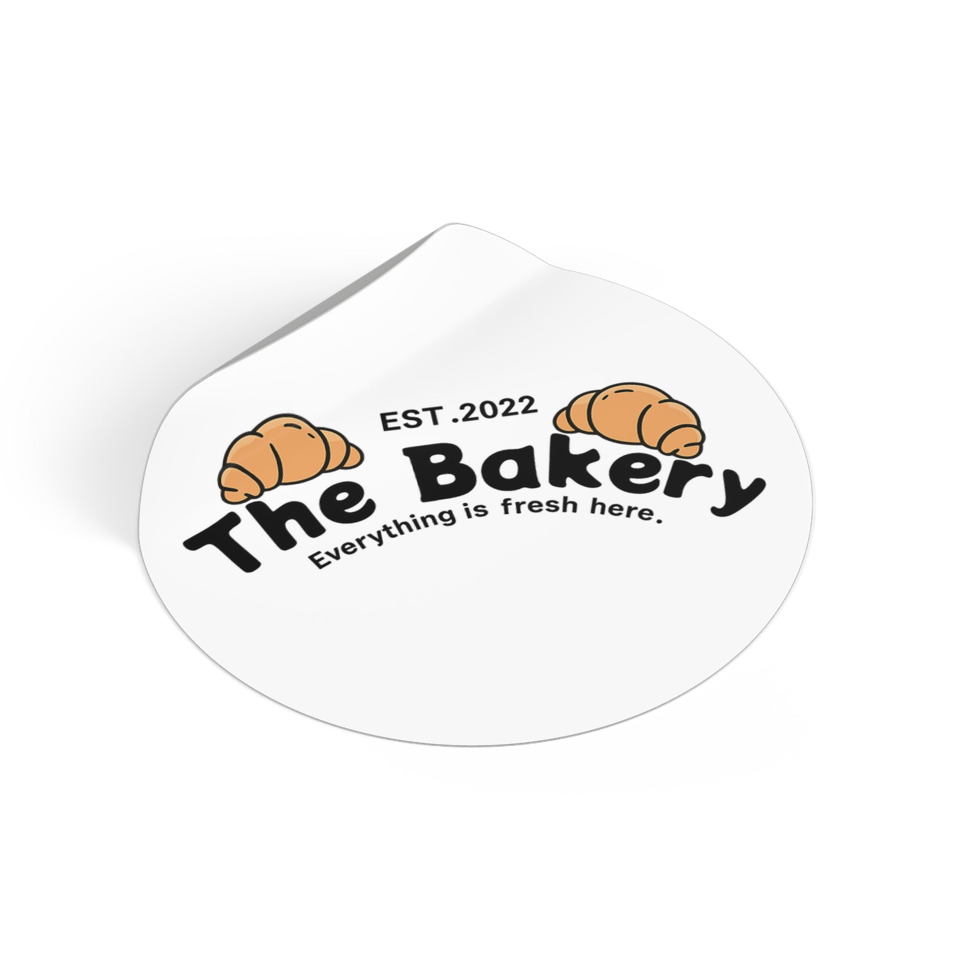 The Bakery Round Vinyl Stickers